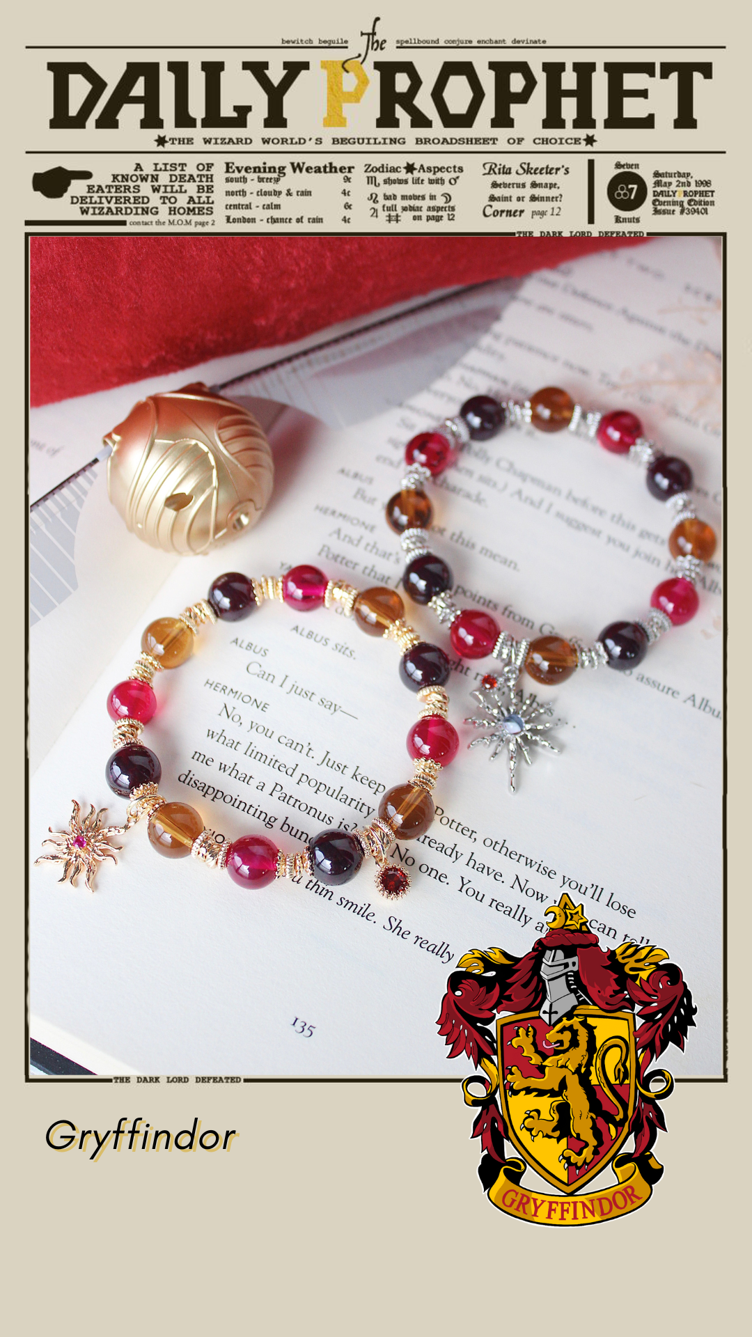 Gryffindor House Bracelet