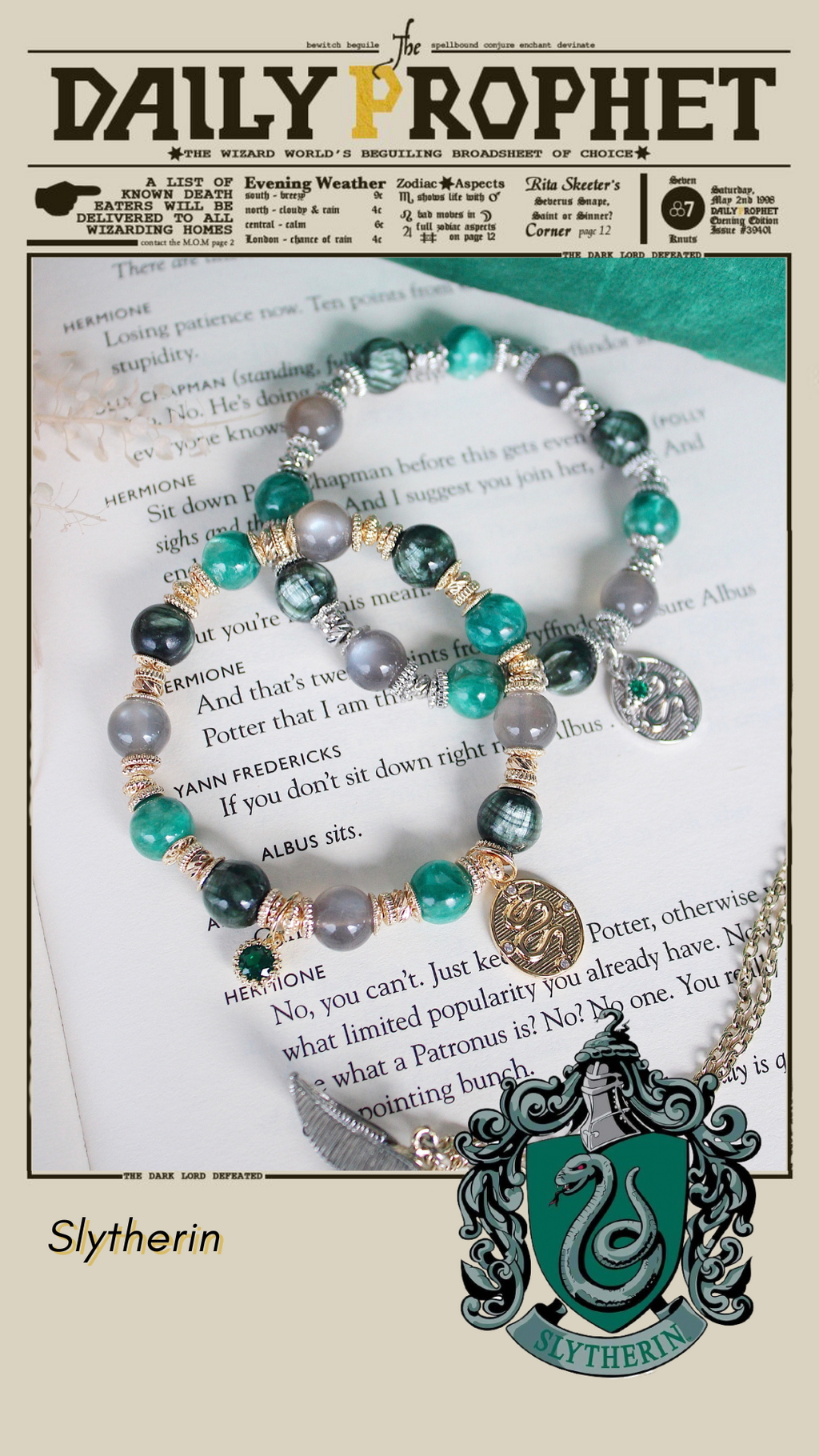 Slytherin House Bracelet