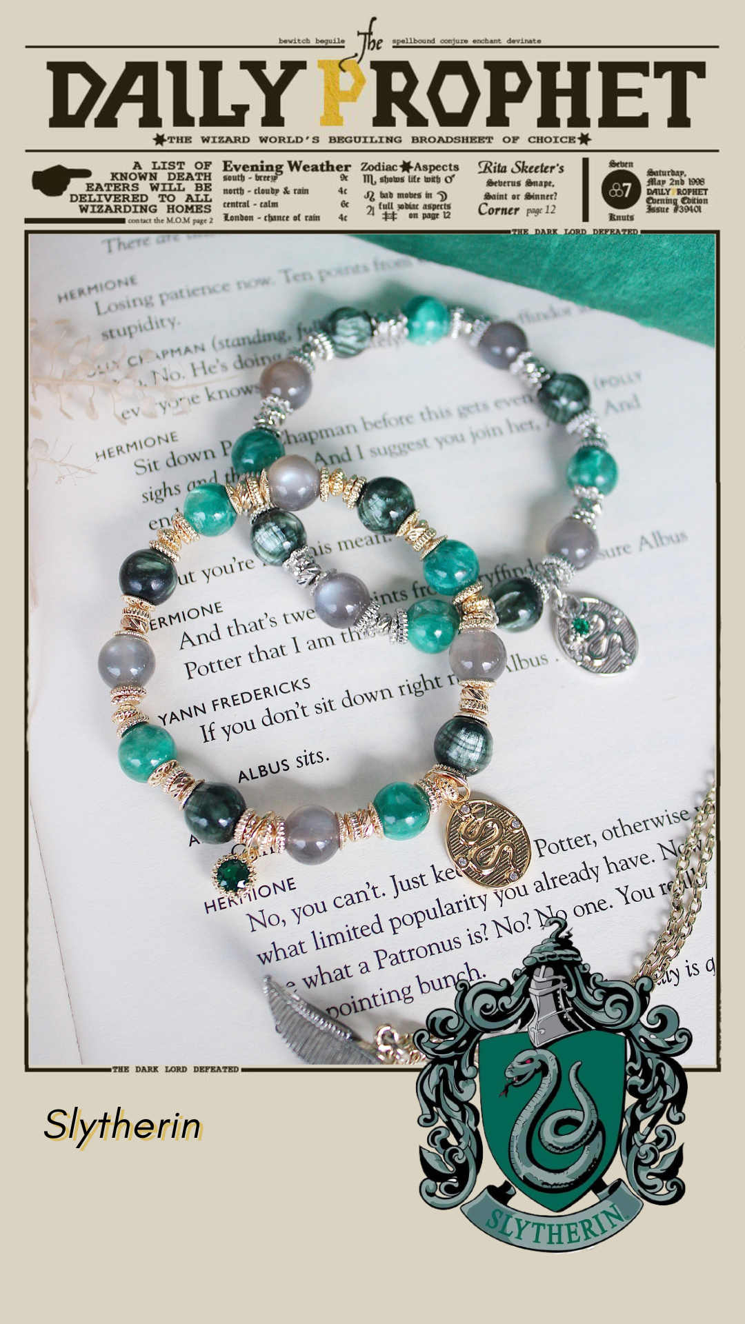 Slytherin House Bracelet