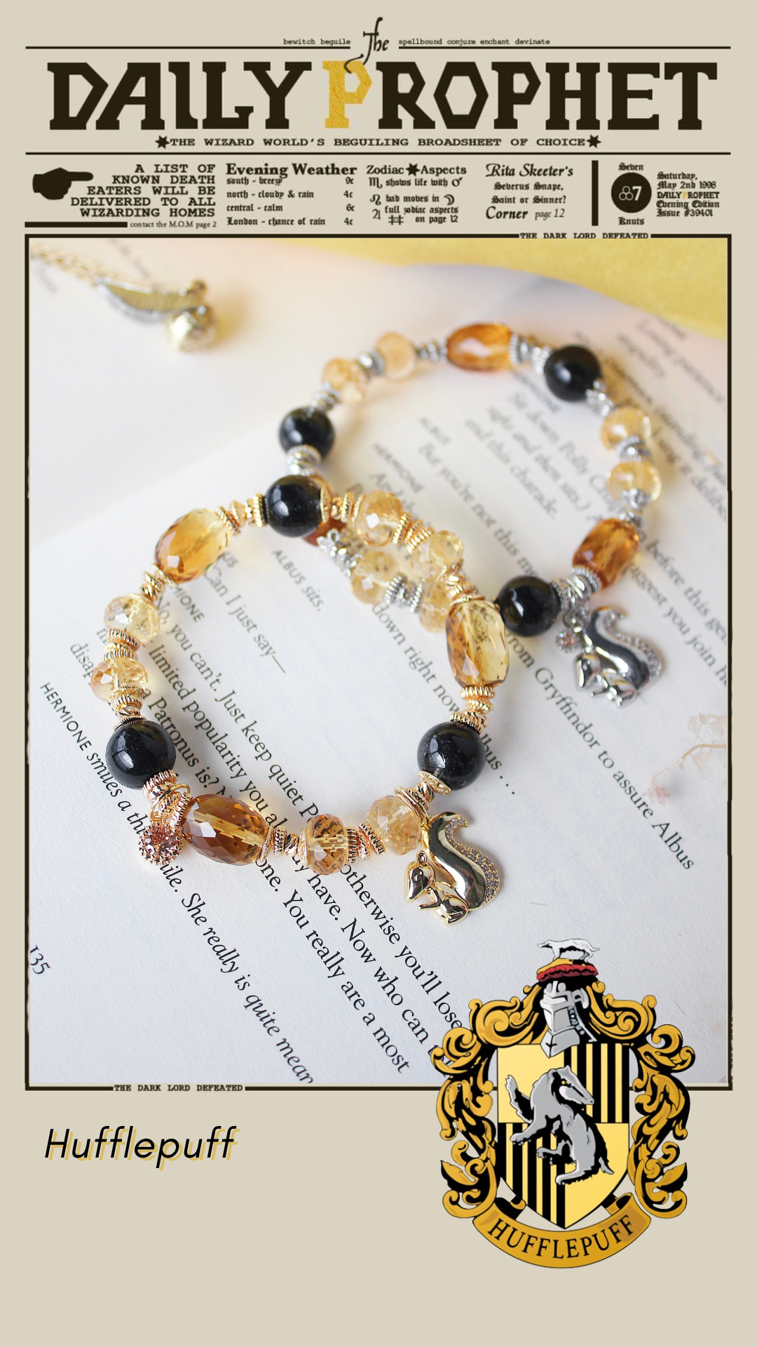 Hufflepuff House Bracelet