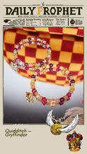 Load image into Gallery viewer, Gryffindor Quidditch Stacker Bracelet
