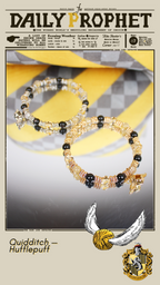 Hufflepuff Quidditch Stacker Bracelet