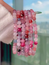 Load and play video in Gallery viewer, Collector&#39;s Faceted Rainbow Spinel Bracelet
