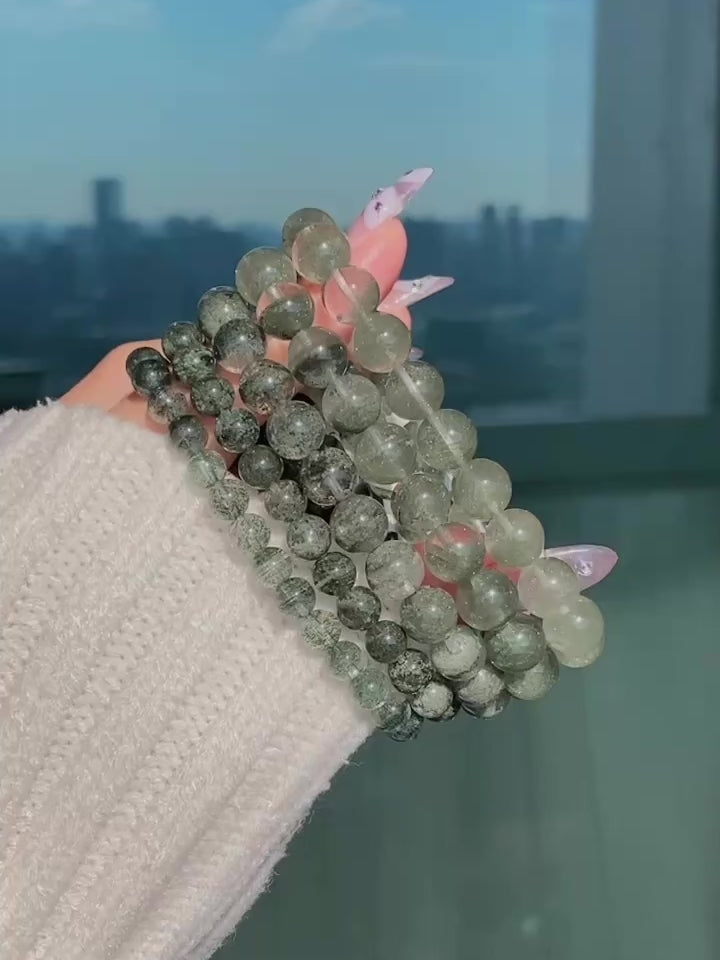 Ultra Collector's Green Phantom Quartz Bracelet