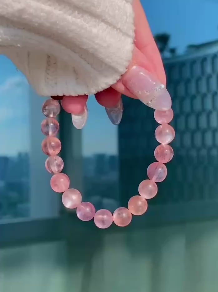 Ultra Collector's Pink Gem Lepidolite Bracelet