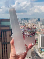 Selenite Satin Spar Obelisk