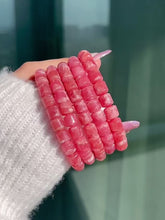 Load and play video in Gallery viewer, Collector&#39;s Rhodochrosite Barrel Bracelet
