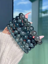 Load and play video in Gallery viewer, Collector&#39;s Blue Rutilated Quartz Bracelet
