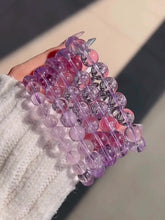 Load and play video in Gallery viewer, Extra Premium Glassy Lavender Amethyst Bracelet
