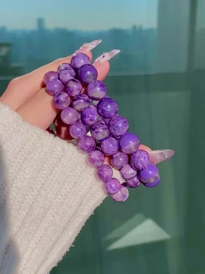 Extra Premium Icy Charoite Bracelet