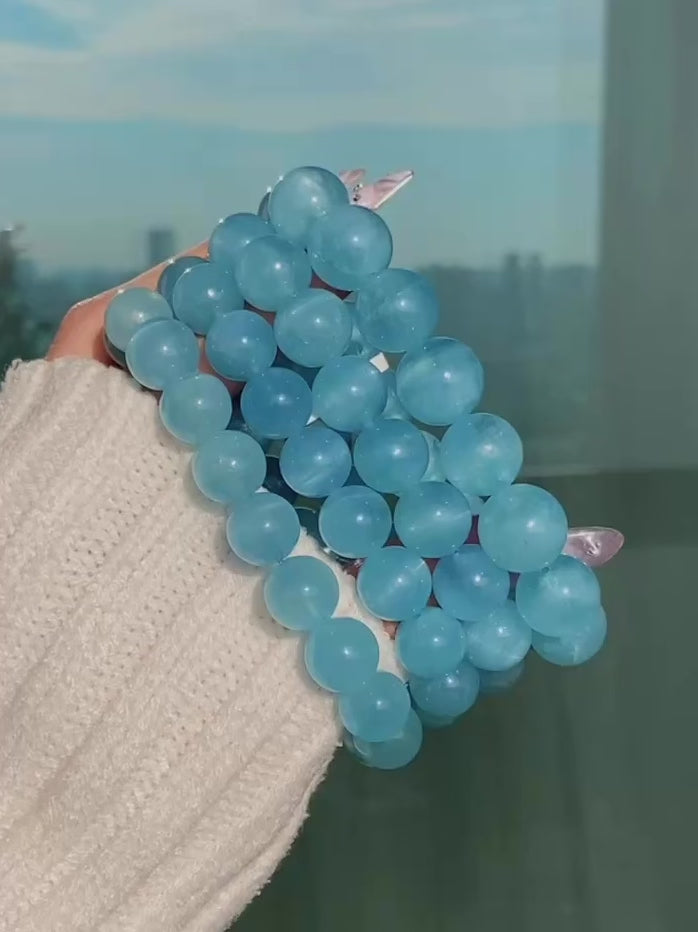 Collector's Cat's Eye Aquamarine Bracelet