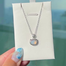 Load and play video in Gallery viewer, Ethiopian Opal Cat Head Necklace
