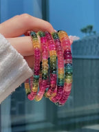 Ultra Collector's Rainbow Tourmaline Abacus Bracelet