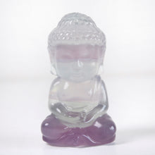 Load image into Gallery viewer, Lavender Fluorite Buddha
