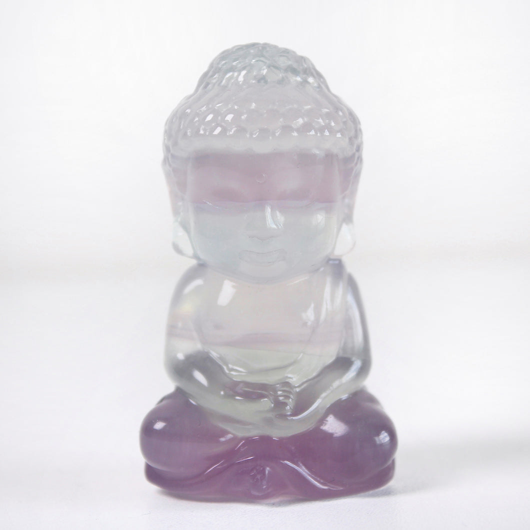 Lavender Fluorite Buddha