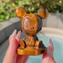 Load and play video in Gallery viewer, Yellow Tiger&#39;s Eye Baby Mickey
