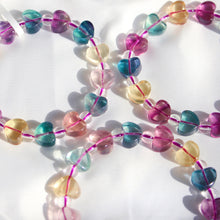 Load image into Gallery viewer, Rainbow Fluorite Heart Bracelet
