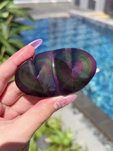Load and play video in Gallery viewer, Rainbow Obsidian Twin Heart 88RO
