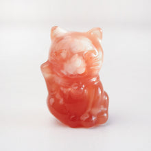 Load image into Gallery viewer, Flower Agate Fortune Cat
