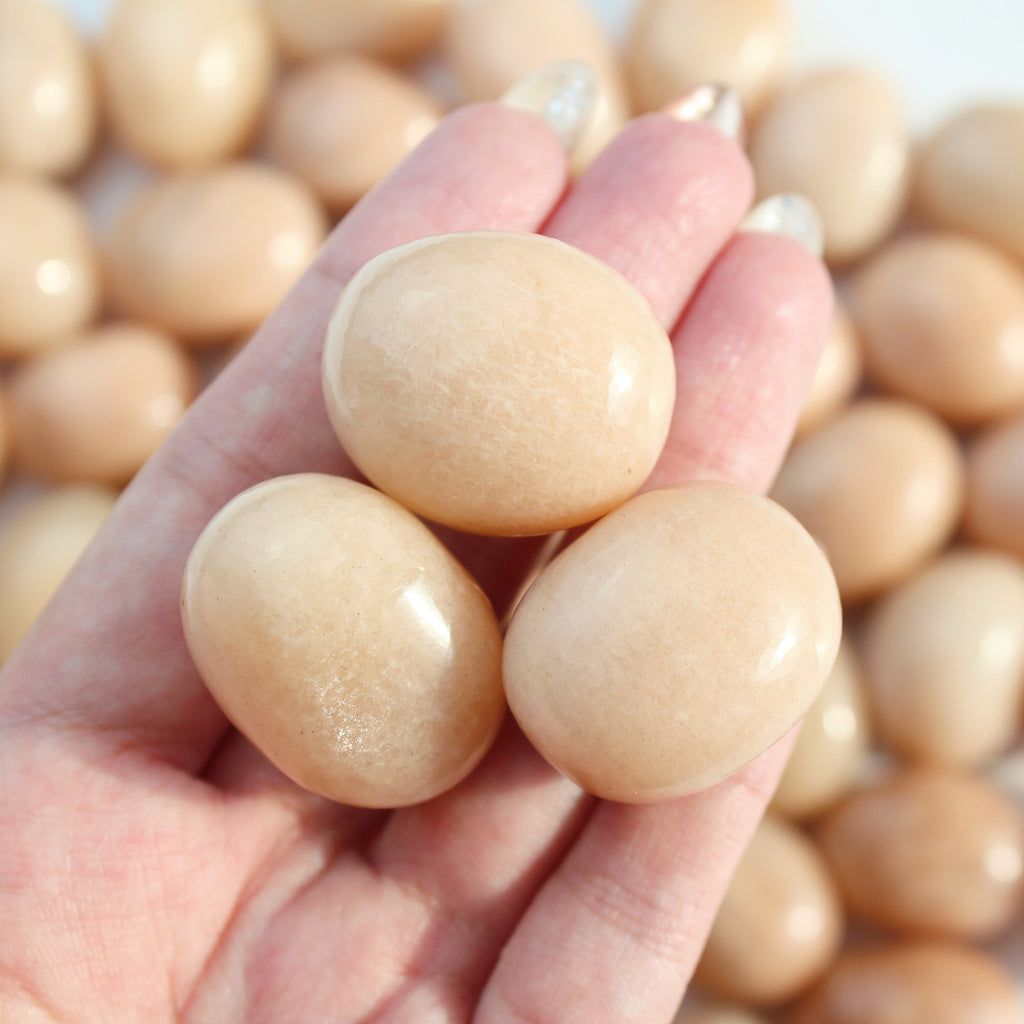 Peach Moonstone Tumbled Stone