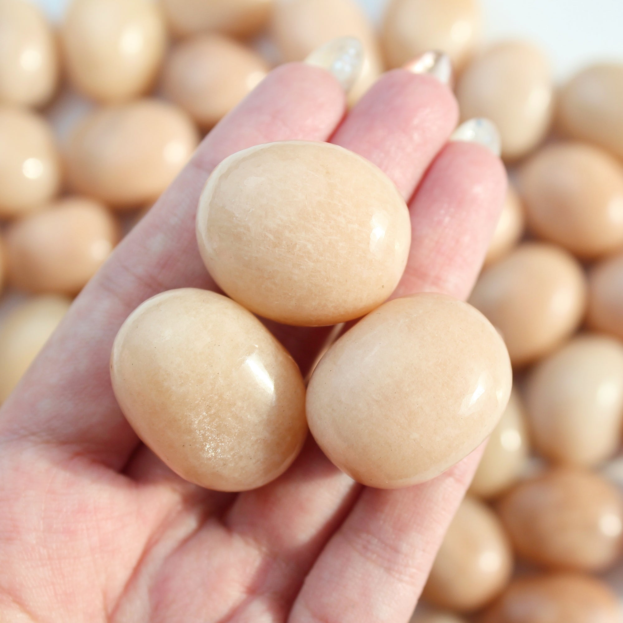 Peach Moonstone Tumbled Stone