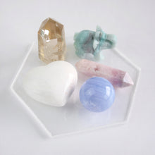 Load image into Gallery viewer, Selenite Hexagon Plate
