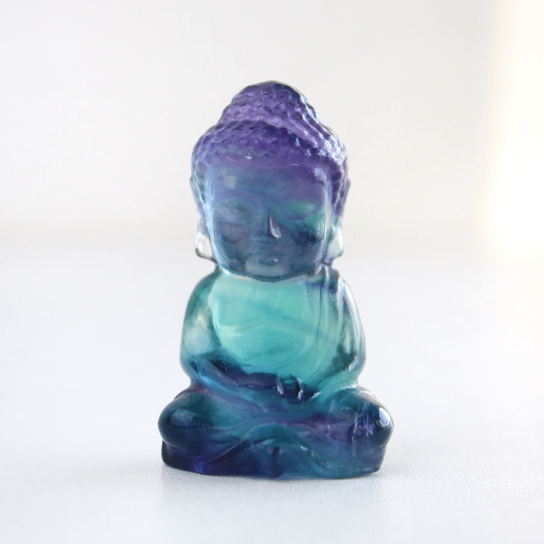Rainbow Fluorite Buddha