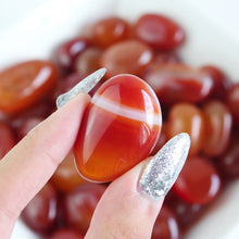 Load image into Gallery viewer, Carnelian Tumbled Stone
