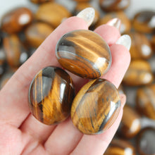 Load image into Gallery viewer, Yellow Tiger&#39;s Eye Tumbled Stone

