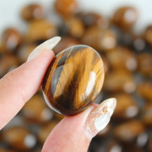 Load image into Gallery viewer, Yellow Tiger&#39;s Eye Tumbled Stone
