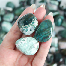 Load image into Gallery viewer, Green Sardonyx Tumbled Stone
