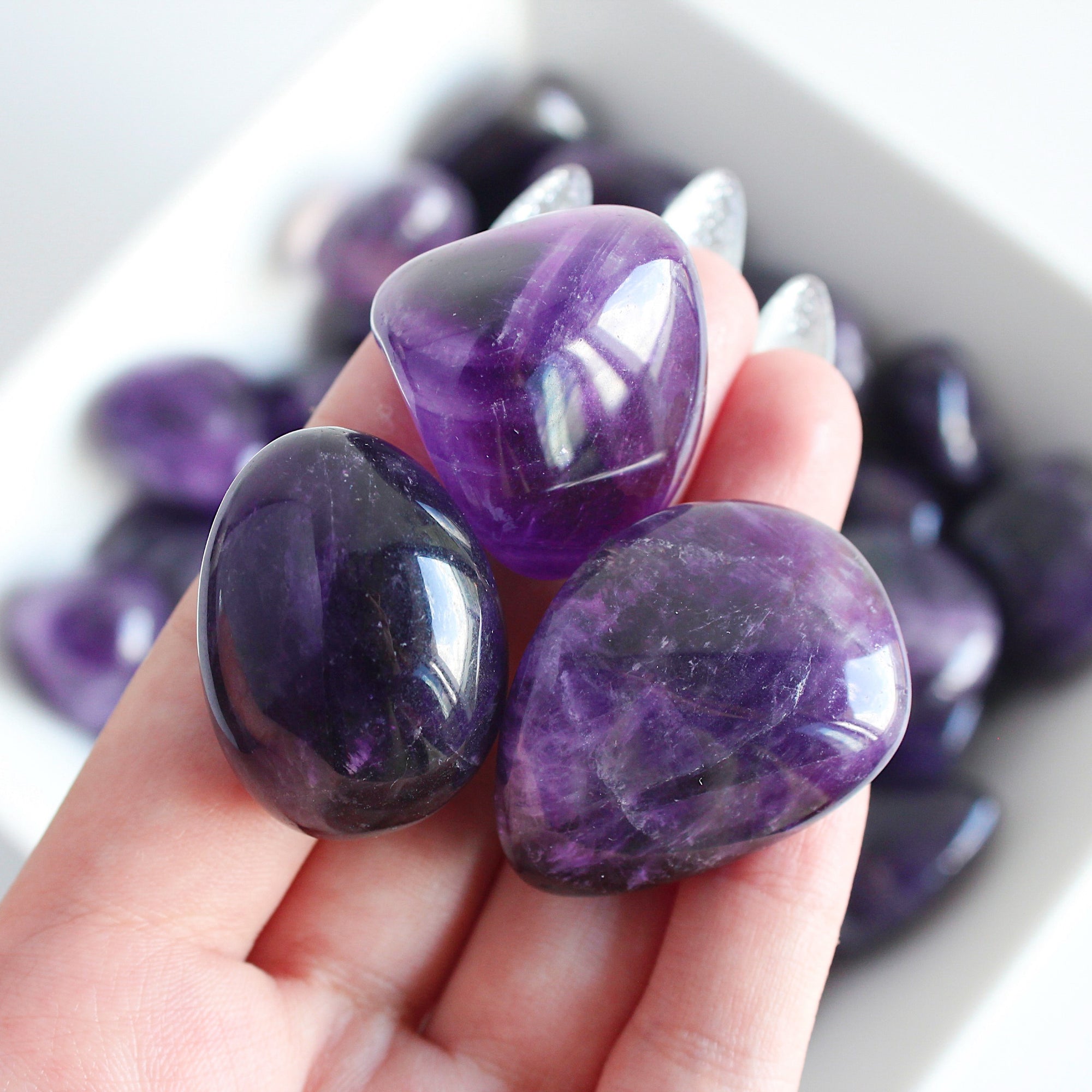 Dream Amethyst Tumbled Stone