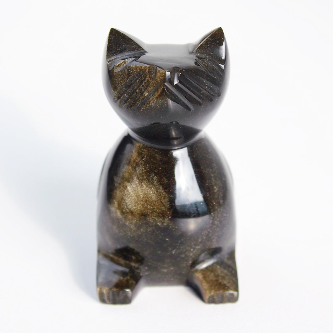 Golden Obsidian Cat