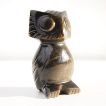 Load image into Gallery viewer, Golden Obsidian Owl
