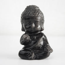 Load image into Gallery viewer, Silver Obsidian Buddha
