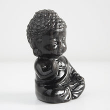 Load image into Gallery viewer, Silver Obsidian Buddha

