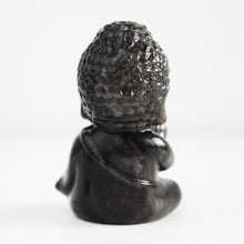 Load image into Gallery viewer, Silver Obsidian Buddha
