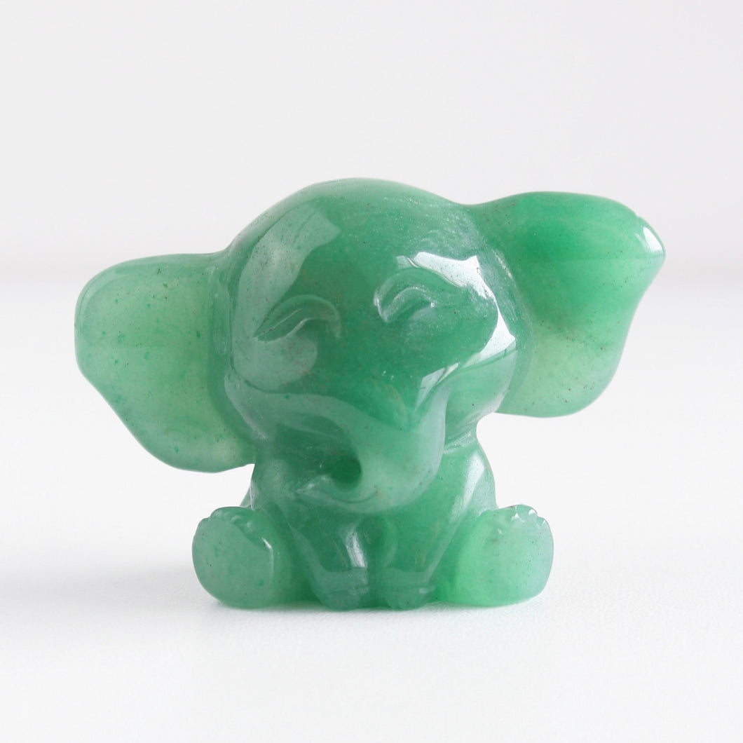 Green Aventurine Elephant