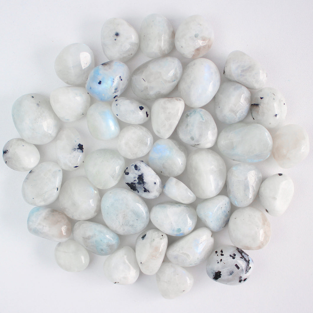 Rainbow Moonstone Tumbled Stone