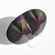 Load image into Gallery viewer, Rainbow Obsidian Twin Heart 88RO
