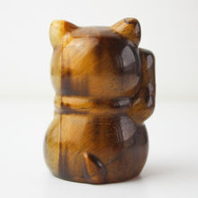Load image into Gallery viewer, Yellow Tiger&#39;s Eye Fortune Cat
