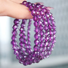 Load image into Gallery viewer, Amethyst Faceted Bracelet
