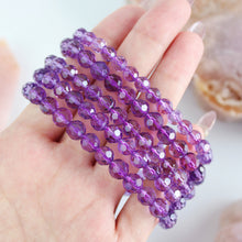 Load image into Gallery viewer, Amethyst Faceted Bracelet
