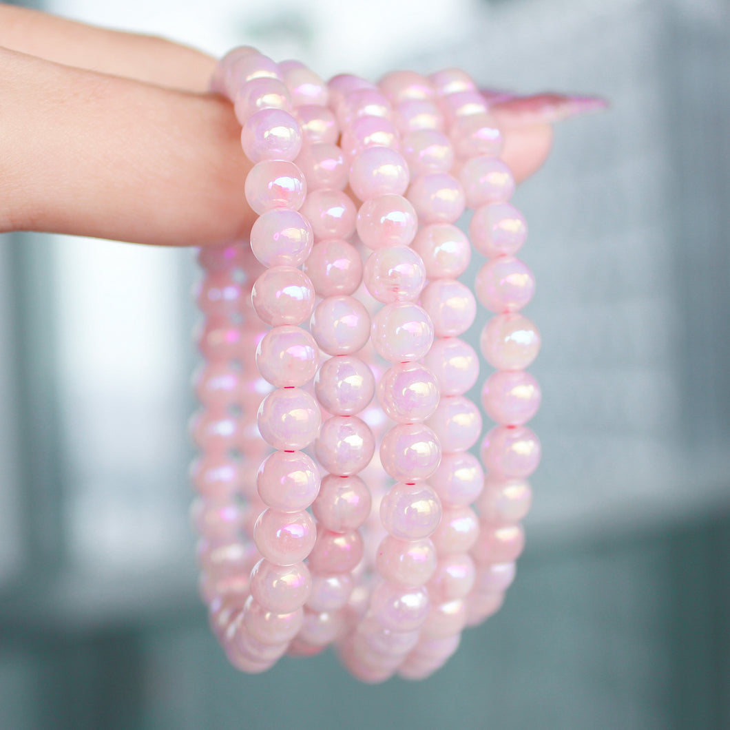 Aura Rose Quartz Bracelet