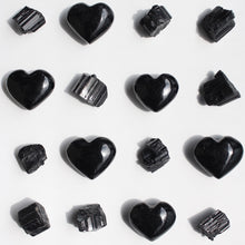 Load image into Gallery viewer, Black Tourmaline Puffy Heart
